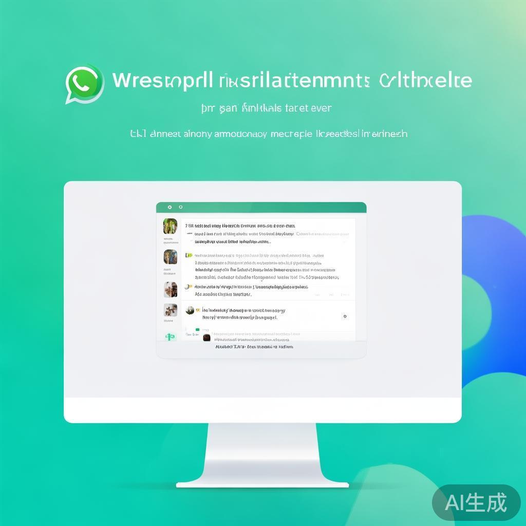 WhatsApp网页版电脑免费版,无需安装,随时随地畅聊! WhatsApp网页版电脑免费版,无需安装,随时随地畅聊!