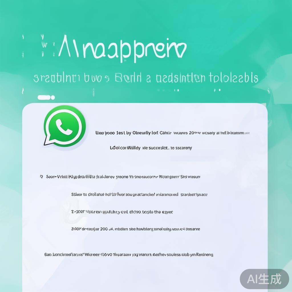 WhatsApp网页版官方登录指南，安全、便捷的聊天新体验